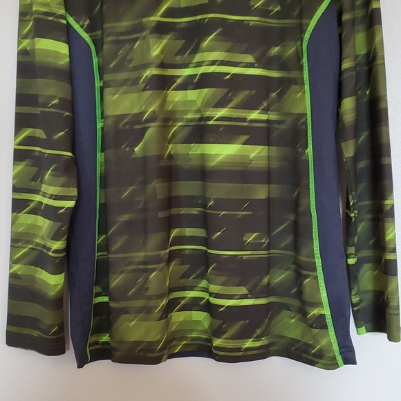 Under Armour Gray & Lime Green Long Sleeve Top - M - Picture 3 of 7